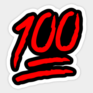 100 Emoji HD Sticker